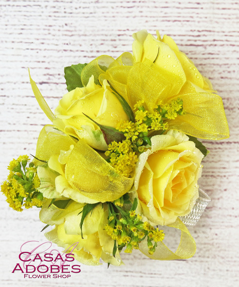 Yellow Roses Corsage