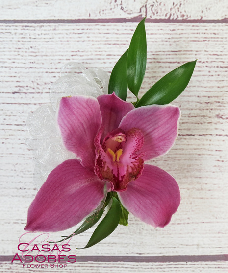 Purple Cymbidium Corsage